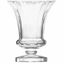 Casa Padrino Luxus Barock Kristallglas Vase Ø 15 x H. 15,2 cm - Mundgeblasen