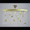 Casa Padrino Luxus Barock Kristall Wandleuchte Gold 72 x 26 x H. 46 cm - Prunkvolle Messing Wandleuchte mit böhmischem Kristallglas - Barock Möbel - Edel & Prunkvoll
