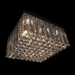 Casa Padrino Luxus Barock Kristall Wandleuchte Gold 50 x 50 x H. 20 cm - Prunkvolle Messing Wandleuchte mit böhmischem Kristallglas - Barock Möbel - Edel & Prunkvoll