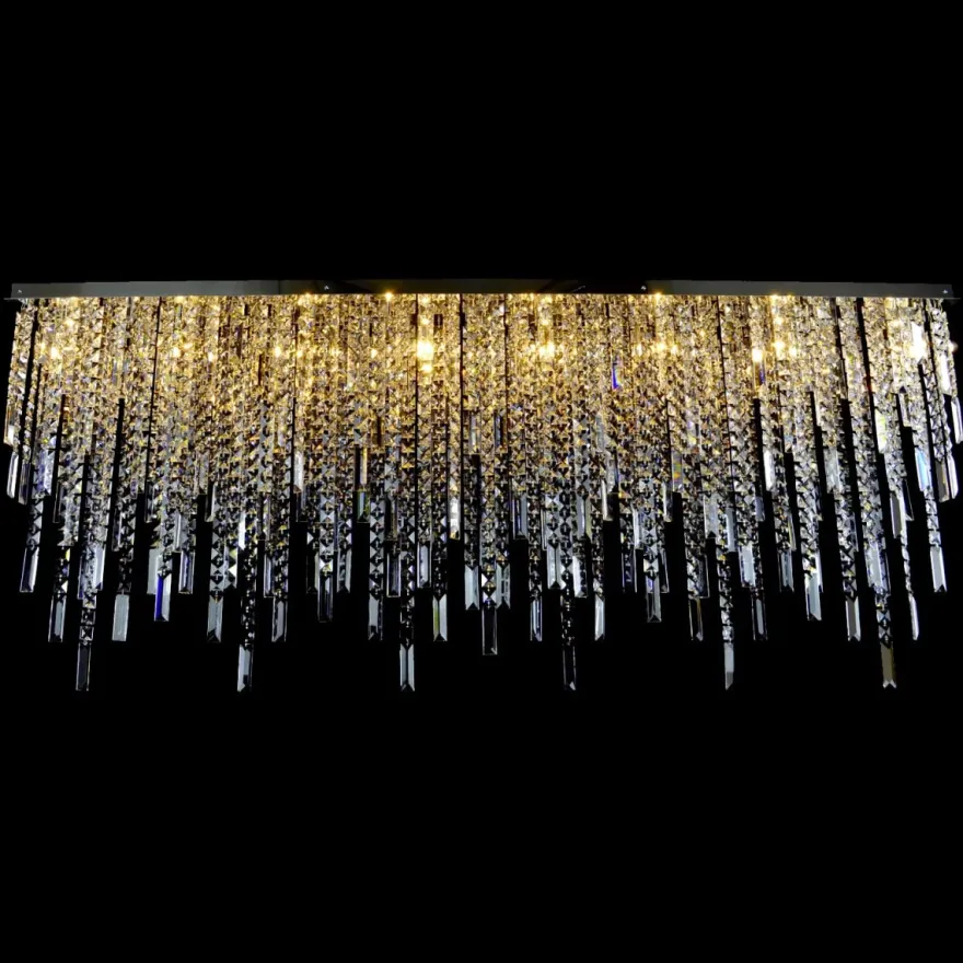 Casa Padrino Luxus Barock Kristall Wandleuchte Silber 160 x 20 x H. 70 cm - Prunkvolle Messing Wandleuchte mit böhmischem Kristallglas - Barock Möbel - Edel & Prunkvoll