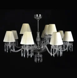 Casa Padrino Luxus Barock Kristall Kronleuchter Gold Ø 80 x H. 74 cm - Prunkvolle Messing Kronleuchter mit böhmischem Kristallglas - Barock Möbel - Edel & Prunkvoll