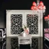 Casa Padrino Luxus Barock Kristall Stehleuchte Silber / Rot Ø 66 x H. 181 cm - Prunkvolle Barockstil Stehlampe mit venzezianischem Glas und Swarovski Kristallglas - Luxus Qualität - Made in Italy
