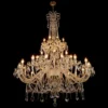 Casa Padrino Luxus Barock Kristall Kronleuchter Silber Ø 130 x H. 170 cm - Prunkvolle Messing Kronleuchter mit böhmischem Kristallglas - Barock Möbel - Edel & Prunkvoll