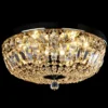 Casa Padrino Luxus Barock Kristall Deckenleuchte Silber Ø 40 x H. 17 cm - Prunkvolle Messing Deckenleuchte mit böhmischem Kristallglas - Barock Möbel - Edel & Prunkvoll