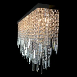 Casa Padrino Luxus Barock Kristall Wandleuchte Silber 100 x 20 x H. 70 cm - Prunkvolle Messing Wandleuchte mit böhmischem Kristallglas - Barock Möbel - Edel & Prunkvoll