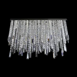Casa Padrino Luxus Barock Kristall Wandleuchte Silber 100 x 20 x H. 70 cm - Prunkvolle Messing Wandleuchte mit böhmischem Kristallglas - Barock Möbel - Edel & Prunkvoll