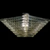 Casa Padrino Luxus Barock Kristall Wandleuchte Silber 40 x 40 x H. 20 cm - Prunkvolle Messing Wandleuchte mit böhmischem Kristallglas - Barock Möbel - Edel & Prunkvoll