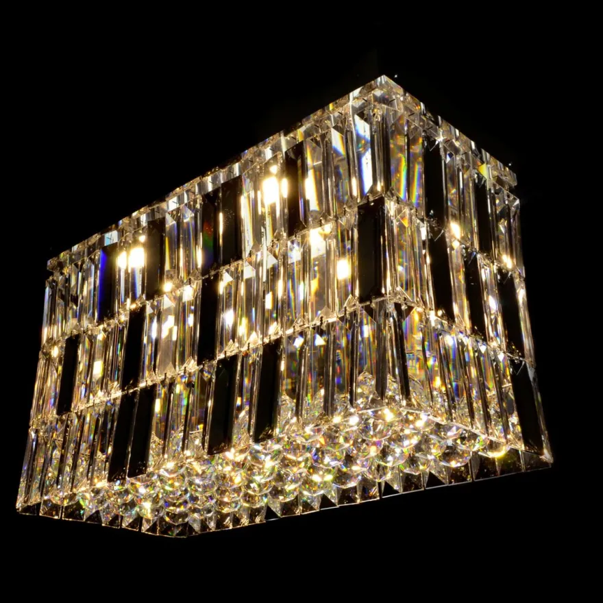 Casa Padrino Luxus Barock Kristall Wandleuchte Silber 60 x 30 x H. 35 cm - Prunkvolle Messing Wandleuchte mit böhmischem Kristallglas - Barock Möbel - Edel & Prunkvoll