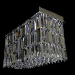 Casa Padrino Luxus Barock Kristall Wandleuchte Silber 60 x 30 x H. 35 cm - Prunkvolle Messing Wandleuchte mit böhmischem Kristallglas - Barock Möbel - Edel & Prunkvoll