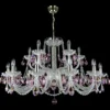 Casa Padrino Luxus Barock Kristall Deckenleuchte Silber Ø 105 x H. 56 cm - Prunkvolle Messing Deckenleuchte mit böhmischem Kristallglas - Barock Möbel - Edel & Prunkvoll