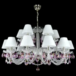 Casa Padrino Luxus Barock Kristall Deckenleuchte Silber Ø 105 x H. 56 cm - Prunkvolle Messing Deckenleuchte mit böhmischem Kristallglas - Barock Möbel - Edel & Prunkvoll