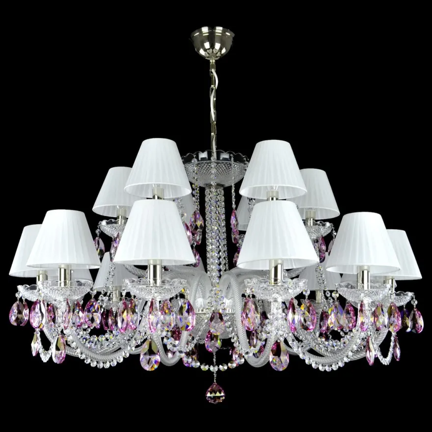 Casa Padrino Luxus Barock Kristall Deckenleuchte Silber Ø 105 x H. 56 cm - Prunkvolle Messing Deckenleuchte mit böhmischem Kristallglas - Barock Möbel - Edel & Prunkvoll
