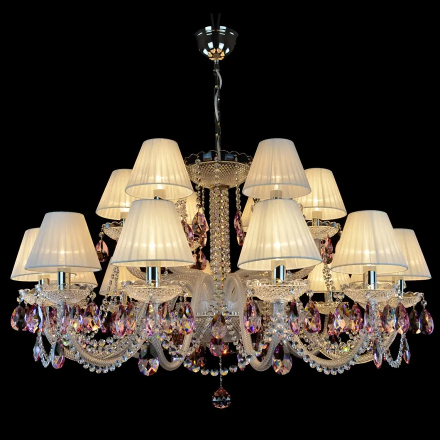 Casa Padrino Luxus Barock Kristall Deckenleuchte Silber Ø 105 x H. 56 cm - Prunkvolle Messing Deckenleuchte mit böhmischem Kristallglas - Barock Möbel - Edel & Prunkvoll