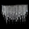 Casa Padrino Luxus Barock Kristall Wandleuchte Silber 100 x 20 x H. 70 cm - Prunkvolle Messing Wandleuchte mit böhmischem Kristallglas - Barock Möbel - Edel & Prunkvoll