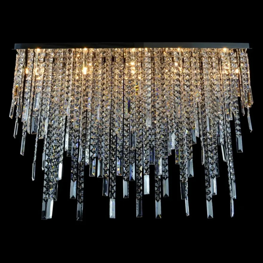 Casa Padrino Luxus Barock Kristall Wandleuchte Silber 100 x 20 x H. 70 cm - Prunkvolle Messing Wandleuchte mit böhmischem Kristallglas - Barock Möbel - Edel & Prunkvoll