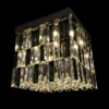 Casa Padrino Luxus Barock Kristall Wandleuchte Silber 40 x 40 x H. 35 cm - Prunkvolle Messing Wandleuchte mit böhmischem Kristallglas - Barock Möbel - Edel & Prunkvoll