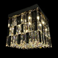 Casa Padrino Luxus Barock Kristall Wandleuchte Silber 40 x 40 x H. 35 cm - Prunkvolle Messing Wandleuchte mit böhmischem Kristallglas - Barock Möbel - Edel & Prunkvoll