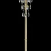 Casa Padrino Luxus Barock Kristall Stehleuchte Gold / Weiß Ø 50 x H. 145 cm - Prunkvolle Stehlampe mit Böhmischem Kristallglas - Barock Kristall Leuchten - Luxus Qualität