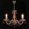 Casa Padrino Luxus Barock Kristall Kronleuchter Gold Ø 40 x H. 38 cm - Prunkvolle Messing Kronleuchter mit böhmischem Kristallglas - Barock Möbel - Edel & Prunkvoll