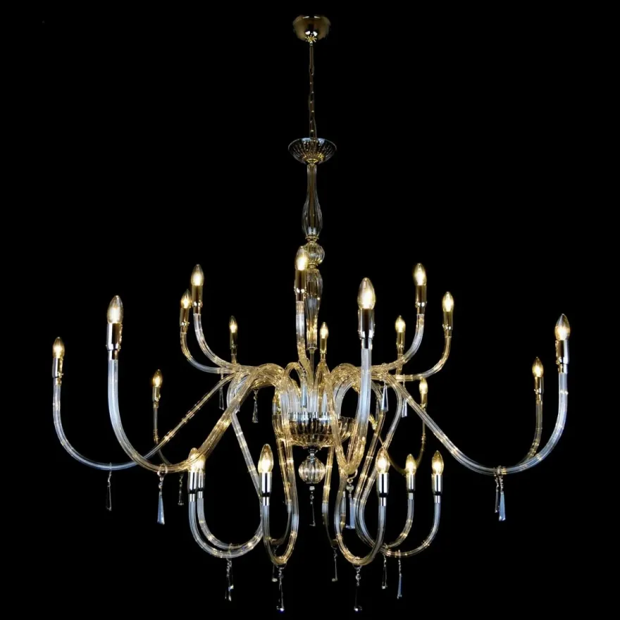 Casa Padrino Luxus Barock Kristall Kronleuchter Silber Ø 160 x H. 140 cm - Prunkvolle Messing Kronleuchter mit böhmischem Kristallglas - Barock Möbel - Edel & Prunkvoll