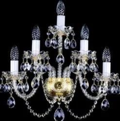 Casa Padrino Luxus Barock Kristall Wandleuchte Gold 46 x 26 x H. 49 cm - Prunkvolle Wandlampe mit Böhmischem Kristallglas - Edel & Prunkvoll