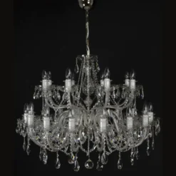 Casa Padrino Luxus Barock Kristall Kronleuchter Gold Ø 95 x H. 77 cm - Prunkvolle Messing Kronleuchter mit böhmischem Kristallglas - Barock Möbel - Edel & Prunkvoll
