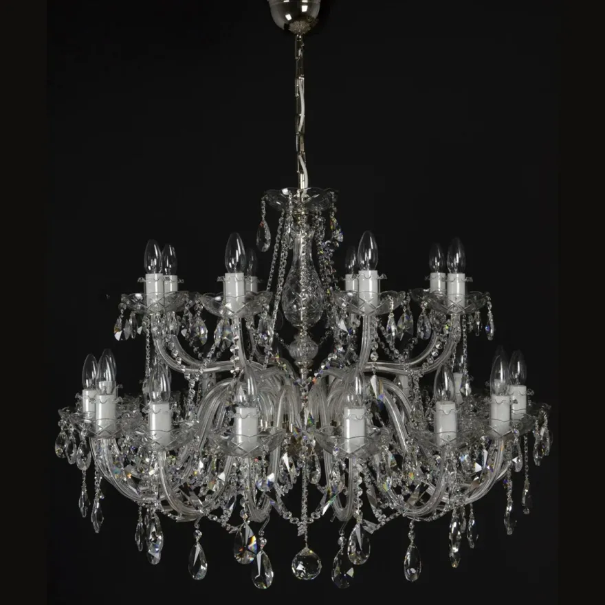 Casa Padrino Luxus Barock Kristall Kronleuchter Gold Ø 95 x H. 77 cm - Prunkvolle Messing Kronleuchter mit böhmischem Kristallglas - Barock Möbel - Edel & Prunkvoll