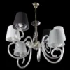 Casa Padrino Luxus Barock Kristall Kronleuchter Silber Ø 75 x H. 58 cm - Prunkvolle Messing Kronleuchter mit böhmischem Kristallglas - Barock Möbel - Edel & Prunkvoll