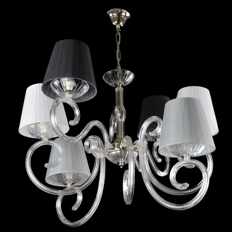 Casa Padrino Luxus Barock Kristall Kronleuchter Silber Ø 75 x H. 58 cm - Prunkvolle Messing Kronleuchter mit böhmischem Kristallglas - Barock Möbel - Edel & Prunkvoll