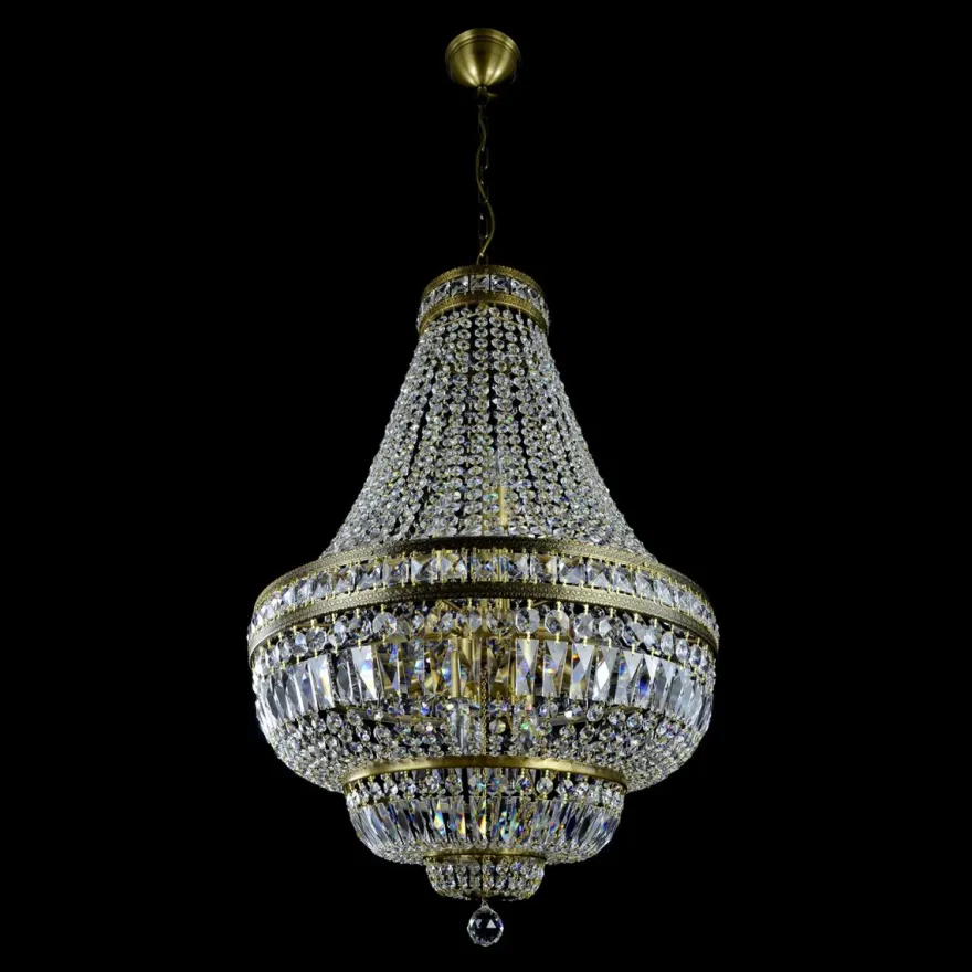 Casa Padrino Luxus Barock Kristall Kronleuchter Silber Ø 60 x H. 90 cm - Prunkvolle Messing Kronleuchter mit böhmischem Kristallglas - Barock Möbel - Edel & Prunkvoll