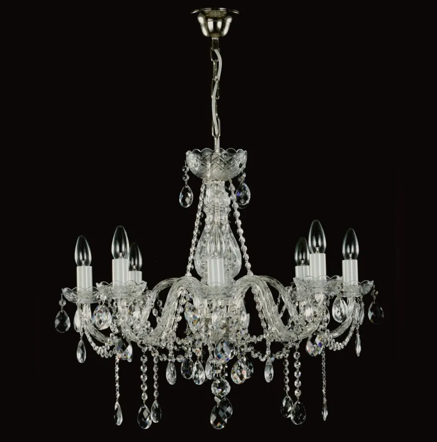 Casa Padrino Luxus Barock Kristall Kronleuchter Gold Ø 67 x H. 56 cm - Prunkvolle Messing Kronleuchter mit böhmischem Kristallglas - Barock Möbel - Edel & Prunkvoll