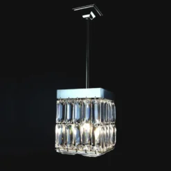 Casa Padrino Luxus Barock Kristall Wandleuchte Silber 13 x 13 x H. 17 cm - Prunkvolle Messing Wandleuchte mit böhmischem Kristallglas - Barock Möbel - Edel & Prunkvoll