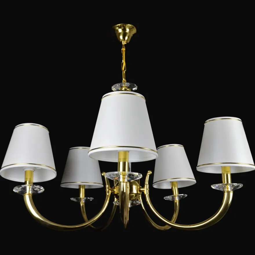 Casa Padrino Luxus Barock Kristall Kronleuchter Gold Ø 84 x H. 60 cm - Prunkvolle Messing Kronleuchter mit böhmischem Kristallglas - Barock Möbel - Edel & Prunkvoll