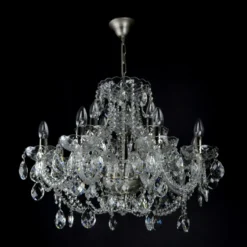 Casa Padrino Luxus Barock Kristall Kronleuchter Gold Ø 70 x H. 52 cm - Prunkvolle Messing Kronleuchter mit böhmischem Kristallglas - Barock Möbel - Edel & Prunkvoll