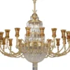 Casa Padrino Luxus Barock Kristall Kronleuchter Gold Ø 190 x H. 180 cm