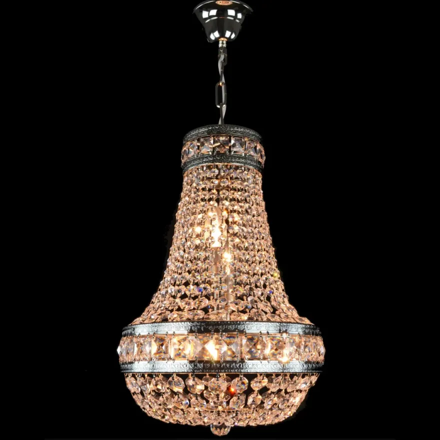 Casa Padrino Luxus Barock Kristall Deckenleuchte Gold Ø 30 x H. 12 cm - Prunkvolle Messing Deckenleuchte mit böhmischem Kristallglas - Barock Möbel - Edel & Prunkvoll
