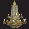 Casa Padrino Luxus Barock Kristall Kronleuchter Gold Ø 110 x H. 140 cm - Barock Interior