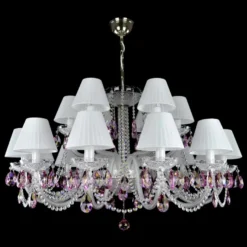 Casa Padrino Luxus Barock Kristall Deckenleuchte Silber Ø 105 x H. 56 cm - Prunkvolle Messing Deckenleuchte mit böhmischem Kristallglas - Barock Möbel - Edel & Prunkvoll