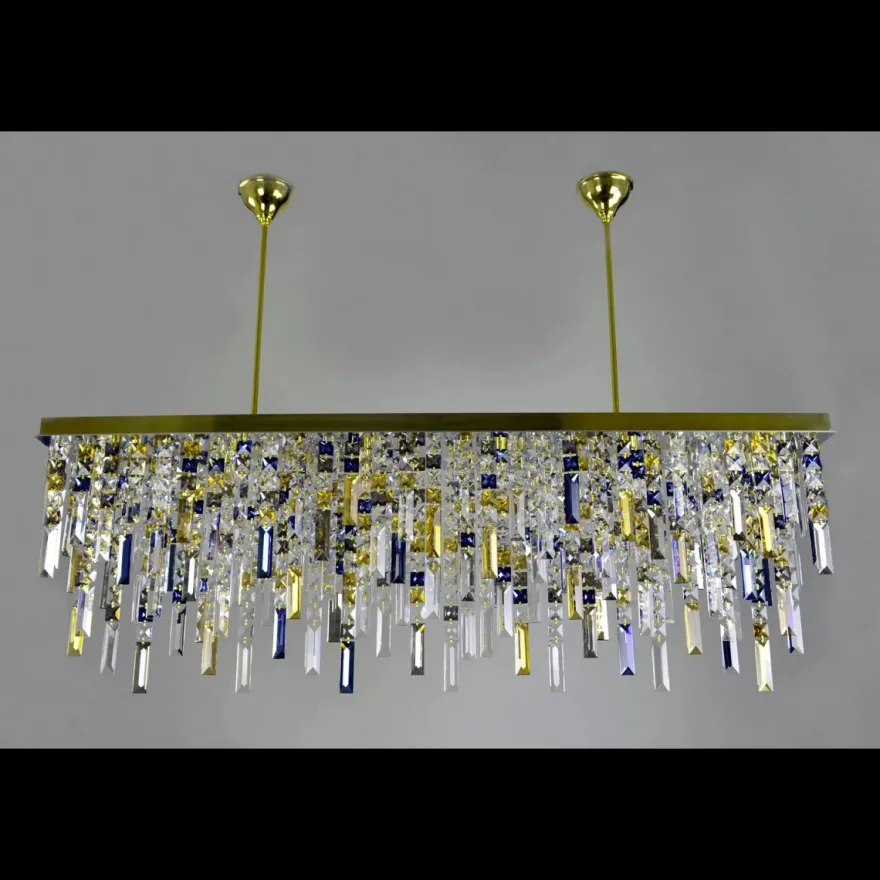 Casa Padrino Luxus Barock Kristall Kronleuchter Gold Ø 35 x H. 200 cm - Prunkvoller Messing Kronleuchter mit böhmischem Kristallglas - Barock Möbel - Edel & Prunkvoll