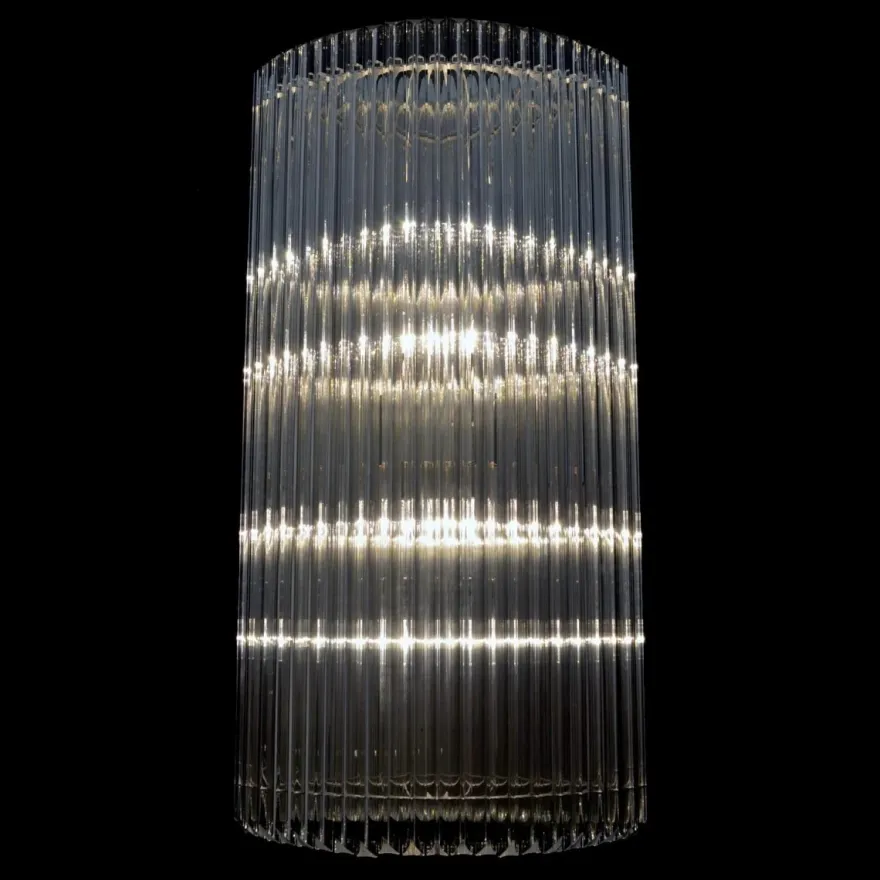 Casa Padrino Luxus Barock Kristall Wandleuchte Silber 60 x 18 x H. 120 cm - Prunkvolle Messing Wandleuchte mit böhmischem Kristallglas - Barock Möbel - Edel & Prunkvoll