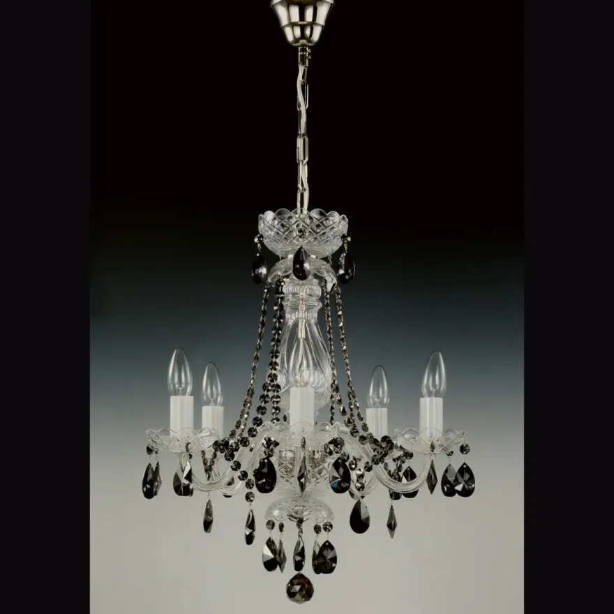 Casa Padrino Luxus Barock Kristall Tischleuchte Silber 56 x 23 x H. 38 cm - Prunkvolle Messing Tischleuchte mit böhmischem Kristallglas - Barock Möbel - Edel & Prunkvoll