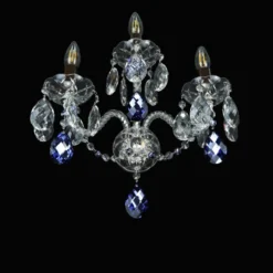 Casa Padrino Luxus Barock Kristall Kronleuchter Silber Ø 43 x H. 40 cm - Prunkvolle Messing Kronleuchter mit böhmischem Kristallglas - Barock Möbel - Edel & Prunkvoll