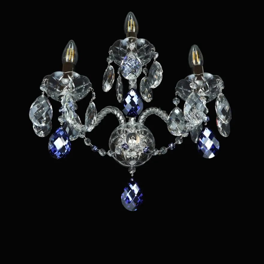Casa Padrino Luxus Barock Kristall Kronleuchter Silber Ø 43 x H. 40 cm - Prunkvolle Messing Kronleuchter mit böhmischem Kristallglas - Barock Möbel - Edel & Prunkvoll