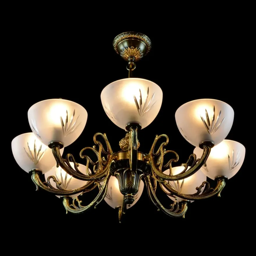 Casa Padrino Luxus Barock Kristall Deckenleuchte Gold Ø 66 x H. 27 cm - Prunkvolle Messing Deckenleuchte mit böhmischem Kristallglas - Barock Möbel - Edel & Prunkvoll