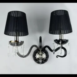 Casa Padrino Luxus Barock Kristall Wandleuchte Silber 48 x 30 x H. 38 cm - Prunkvolle Messing Wandleuchte mit böhmischem Kristallglas - Barock Möbel - Edel & Prunkvoll