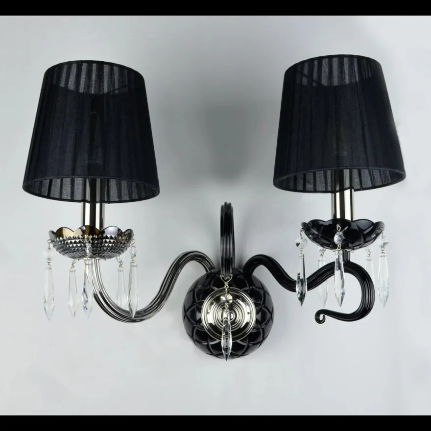 Casa Padrino Luxus Barock Kristall Wandleuchte Silber 48 x 30 x H. 38 cm - Prunkvolle Messing Wandleuchte mit böhmischem Kristallglas - Barock Möbel - Edel & Prunkvoll