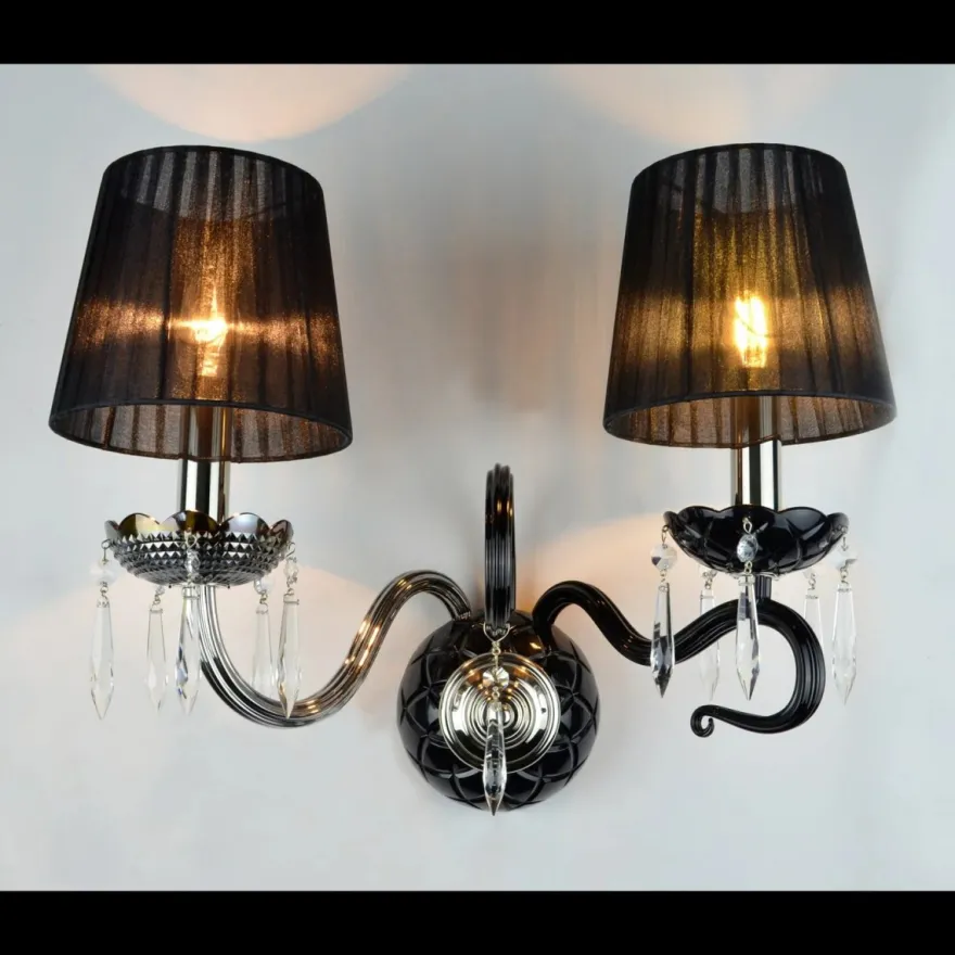 Casa Padrino Luxus Barock Kristall Wandleuchte Silber 48 x 30 x H. 38 cm - Prunkvolle Messing Wandleuchte mit böhmischem Kristallglas - Barock Möbel - Edel & Prunkvoll