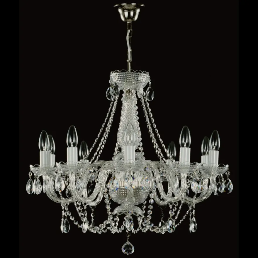Casa Padrino Luxus Barock Kristall Tischleuchte Messing mit Patina / Weiß H. 51 cm