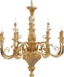 Casa Padrino Luxus Barock Kronleuchter Gold Ø 80 x H. 90 cm - Prunkvoller Hotel & Restaurant Kronleuchter