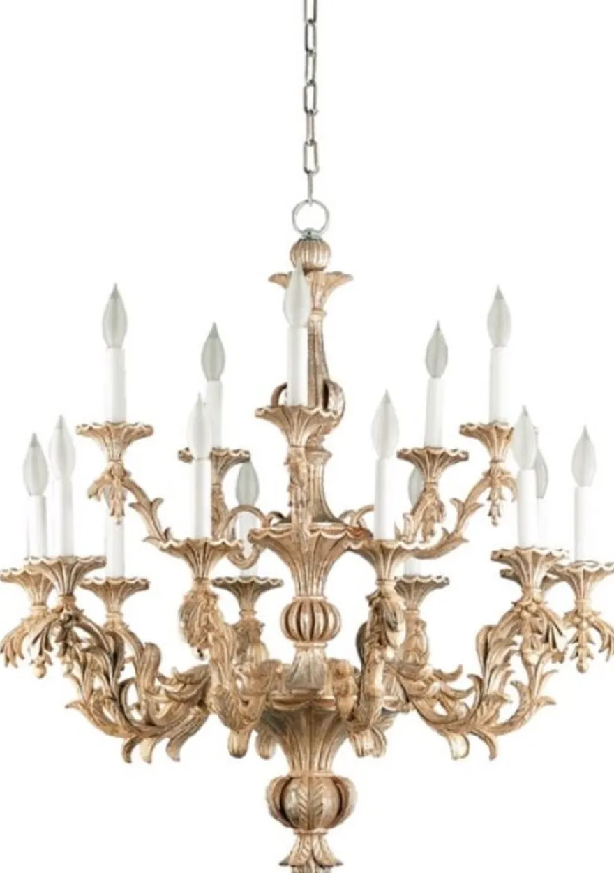 Casa Padrino Luxus Barock Kronleuchter Antik Silber Ø 84 x H. 93 cm - Prunkvoller Barockstil Wohnzimmer Kronleuchter - Edel & Prunkvoll - Luxus Qualität - Made in Italy
